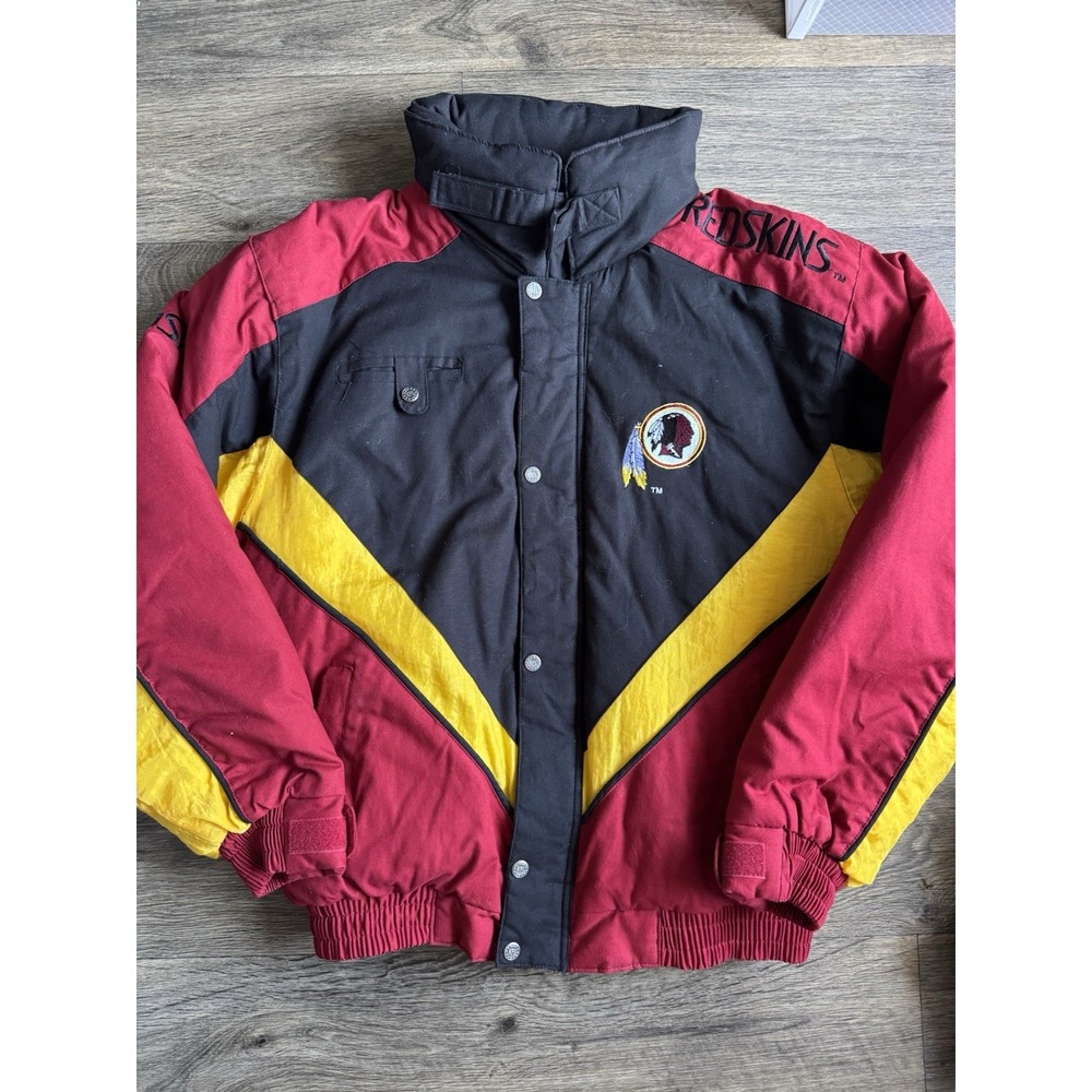 Vintage Washington Redskins NFL Fat‎ Goose Puffer Coat Jacket Size Large